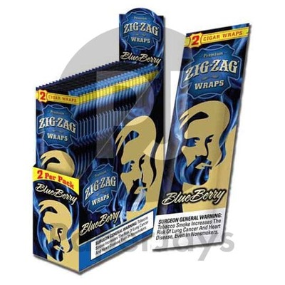 Blueberry Zig Zag Blunt Wraps – Resealable Freshness