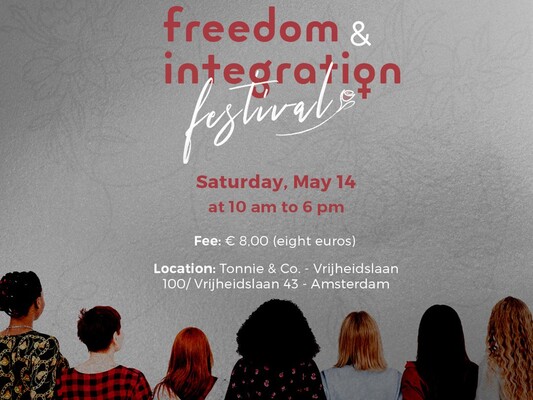 Eerste editie Freedom & Integration Festival op 14 mei in Amsterdam