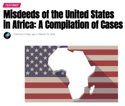 Afrikaanse media: Samenvatting van de misdragingen van de VS in Afrika